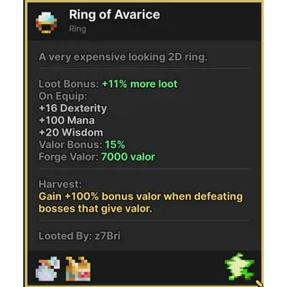 RING OF AVARICE - PIXEL QUEST