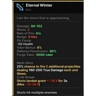 ETERNAL WINTER BOW - PIXEL QUEST
