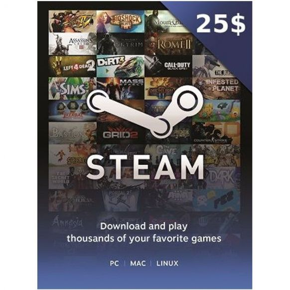 $25.00 Steam (INSTANT DELIVERY) - Steam Gift Cards - Gameflip