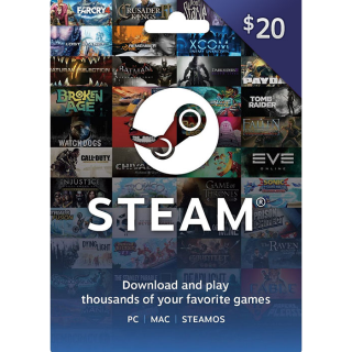 $20.00 Steam (INSTANT DELIVERY) - Steam Gift Cards - Gameflip