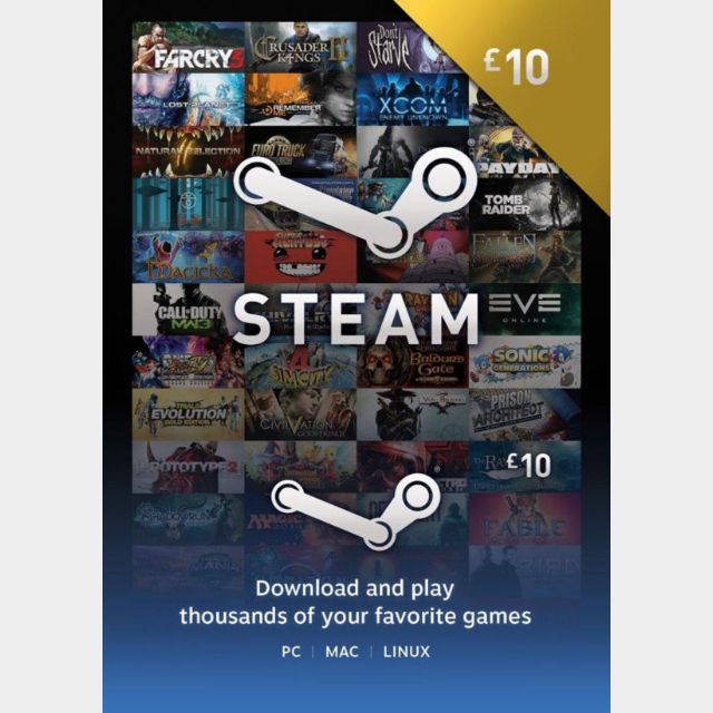 13/ £10 Steam GBP (INSTANT DELIVERY) Steam Tarjetas de Regalo Gameflip