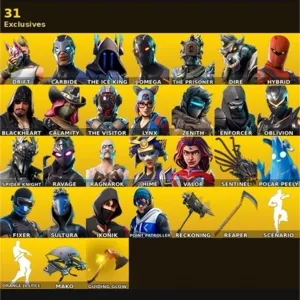 🔥 Fortnite OG Account - 57 skins | IKONIK