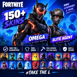 🔥 Fortnite OG Account - 150+ Skins Take The L , Omega , Elite Agent