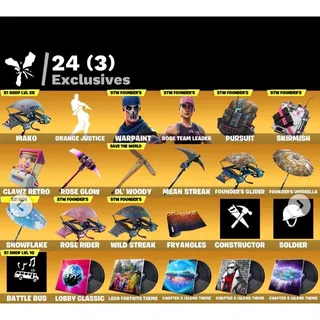 5 Skins  OG STW Deluxe Edition - Fortnite ✅🔥