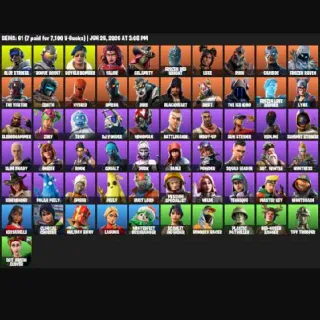 🔥 Fortnite Account - 61 Skins | Take The L Omega, Blue Striker, Rogue Agent, Royale Bomber