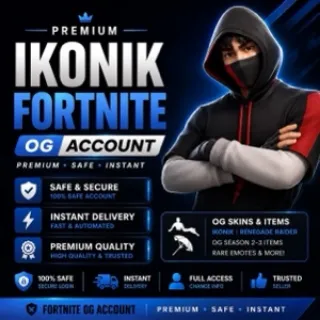 🔥Fortnite Account - IKONIK %100 ✮ 50+ Top Skins Guaranteed