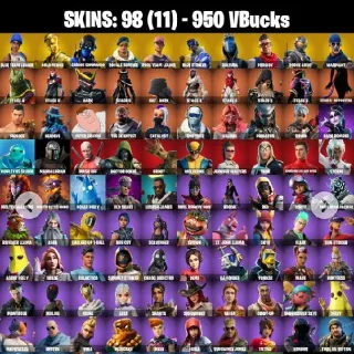 98 skins | OG STW | Blue Team Leader | Gold Midas | Carbon Commando | Royale Bomber | Blue Striker | Sultura | Prodigy