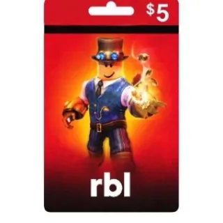 $5 Gift Card 5 usd RBL (Auto Delivery)