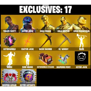 🔥 Fortnite OG Account - 93🧥Travis Scott