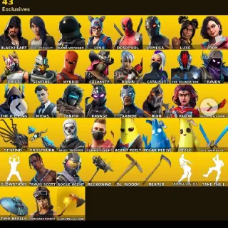 🔥 Fortnite OG - 101 Skins Travis Scott + Take The L