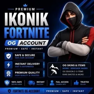 🔥Fortnite Account - 100+ skins IKONIK + Take the L + Merry mint axe + leviathan axe