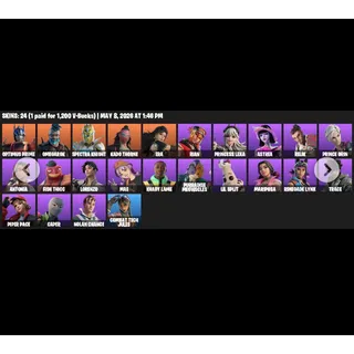 Fortnite Account - 24 skins | Optimus Prime | Omegarok | Spectra Knight | Kado Thorne | Era | Rian | Princess Lexa | Astrea 