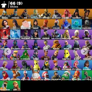 Fortnite Game Account - 66 skins | Omegarok