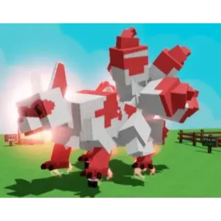 grow a garden > titan mega kitsune 61kg (prismatic pet) big visual full garden