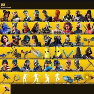 🔥 Fortnite OG Account - 105 skins | Black Knight | IKONIK | Floss