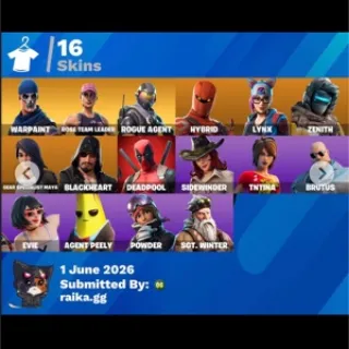 🔥 Fortnite OG stw - 16 Skins | OG STW | Rogue Agent | Founder's Umbrella