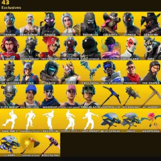 🔥 Fortnite OG Account - 59 skins | 1550 V-bucks | Take The L | OG STW | The Reaper | Elite Agent | Omega | Blue Team Leader