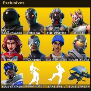 🔥 Fortnite OG Account - 19 skins | Take The L | Omega | Blue Team Leader | Rogue Agent | Blue Striker | Dark Voyager