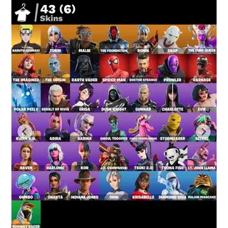Fortnite Account 40+ Skins | Spider-Man + Naruto + Vader | Full Access | Instant Delivery