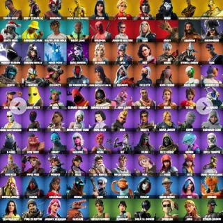 [PC/PSN/XBOX] 100 Skins 🔥Travis scott 🔥Gold midas 🔥Fishstick 🔥Tryhard Skins & More !