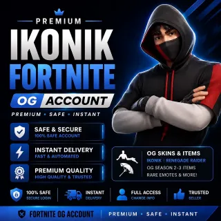 🔥Fortnite Account - IKONIK %100 ✮ Top Skins Guaranteed