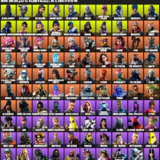 🔥 Fortnite OG Account - IKONIK❤️Black Knight❤️Merry Mint Axe❤️206 Skins