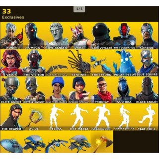 🔥 Fortnite OG Account - [PC/XBOX] | 52 skins | Black Knight
