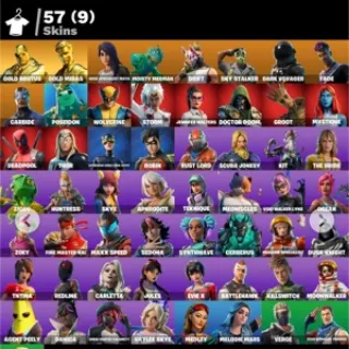 🔥 Fortnite Account - 57 skins | Gold Midas | Take The L + 2450 VB