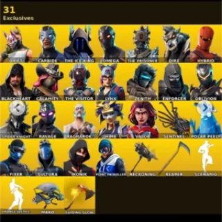 🔥 Fortnite OG Account - 57 skins | IKONIK