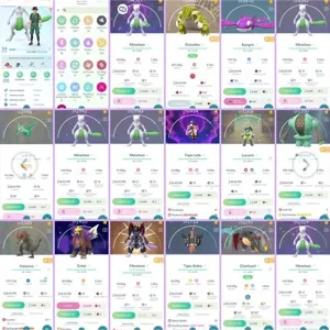 🔥 Pokemon Go Account - ARMOURED MEWTWO💎LEVEL 54(MYSTIC)💎1032/1075 Pokemon