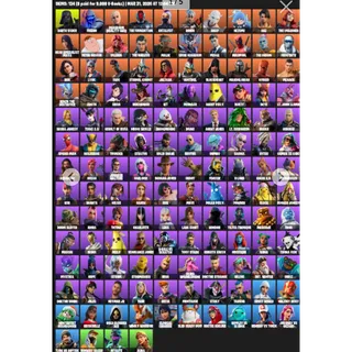 Fortnite  Account - 134 skins | Lara Croft | Reaper Axe | Darth Vader | Fusion | Paradigm (Reality-659) | The Foundation