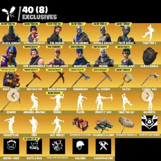 🔥 Fortnite OG Account - 62 Skins | Black Knight | Leviathan Axe | Take The L