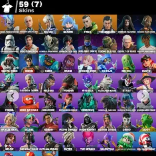 Fortnite  Account - 59 skins | Paradigm (Reality-659) | Nezumi | Twyn | The Ageless
