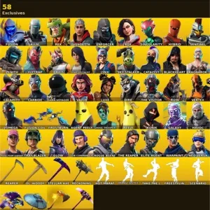 🔥 Fortnite OG Account - 94 skins | IKONIK | Galaxy | Take the L | The Reaper |