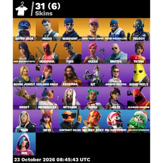 🔥 Fortnite OG Account - Mail changeable  -31 skins + OG STW + Astro Jack + Diamond Jack + Gold Midas | Last Active 2025 |