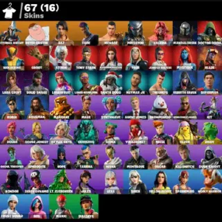🔥 Fortnite Stacked Account - 67 Skins | Lara Croft + Ghoul Trooper