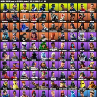 🔥 Fortnite OG Account - 129 Skins Travis Scott + Leviathan Axe