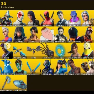 🔥 Fortnite OG Account - 232 skins | Leviathan Axe | Travis Scott | Lara Croft | Trilogy | Cloud Striker | Psycho Bandit