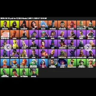 54 Skins | IKONIK | Son Goku | John Wick | Peter Griffin