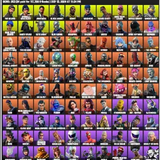 🔥 Fortnite OG Account - 253 Skins Black Knight | Travis Scott | Take The L