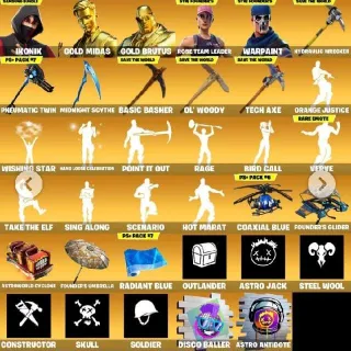 🔥 IKONIK 🔥 250 SKINS 🔥 OG STW 🔥 GOLD MIDAS 🔥