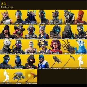 🔥 Fortnite OG Account - 57 skins | IKONIK