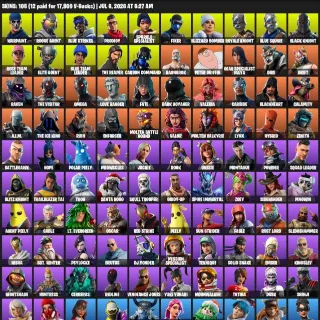 🔥 Fortnite OG Account - 105 Skins | Black Knight + Leviathan Axe, Controller, AC/DC + Take the L