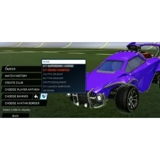 Season 17 - SUPER SONIC LEGEND (SSL) REWARD+TITLE & 2v2 - SSL Rank+30+ LVL+Full Access