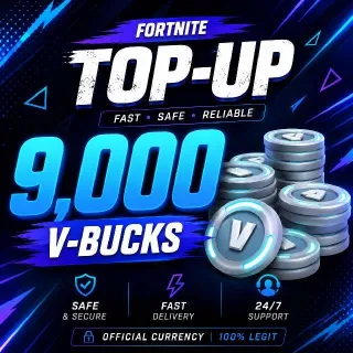 9000 Vbucks Direct Topup - V-Bucks