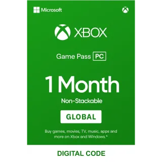 Xbox Game Pass for PC - 1 Month TRIAL Windows Store Non-stackable Key GLOBAL
