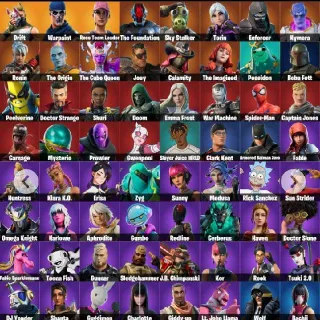 [PC/XBOX]❤️ 64 Skins❤️OG STW ❤️Drift ❤️ Pursuit ❤️ Skirmish ❤️ Mean Streak ❤️ Rose Glow ❤️ Hot Marat ❤️ Wild Streak