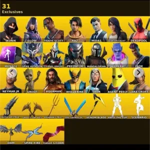 🔥 Fortnite OG Account - 49 Skins | IKONIK | Travis Scott