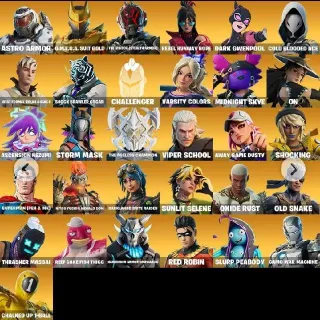 [XBOX/PC] 102 skins | Solid Snake ✴️ Geralt of Rivia ✴️ Optimus Prime ✴️ Khaby Lame ✴️ Emma Frost ✴️ Omegarok