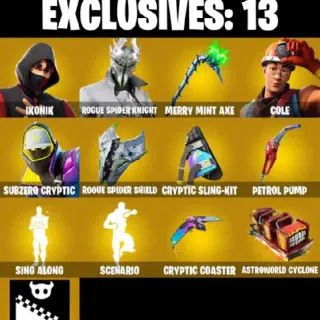 🔥 Fortnite OG Account - 76 Skins IKONIK | Merry Mint Axe